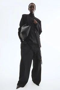 Blazer sans col en jersey