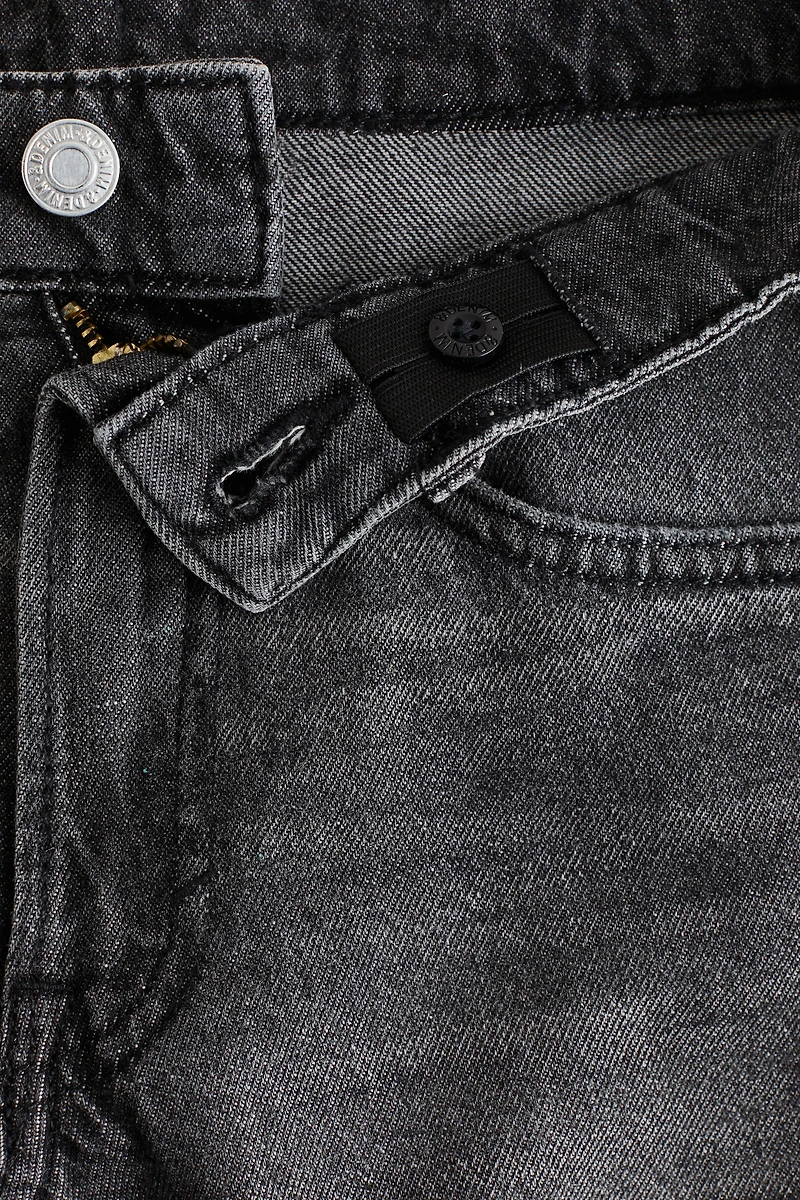 Loose-Fit Bootcut Leg Jeans