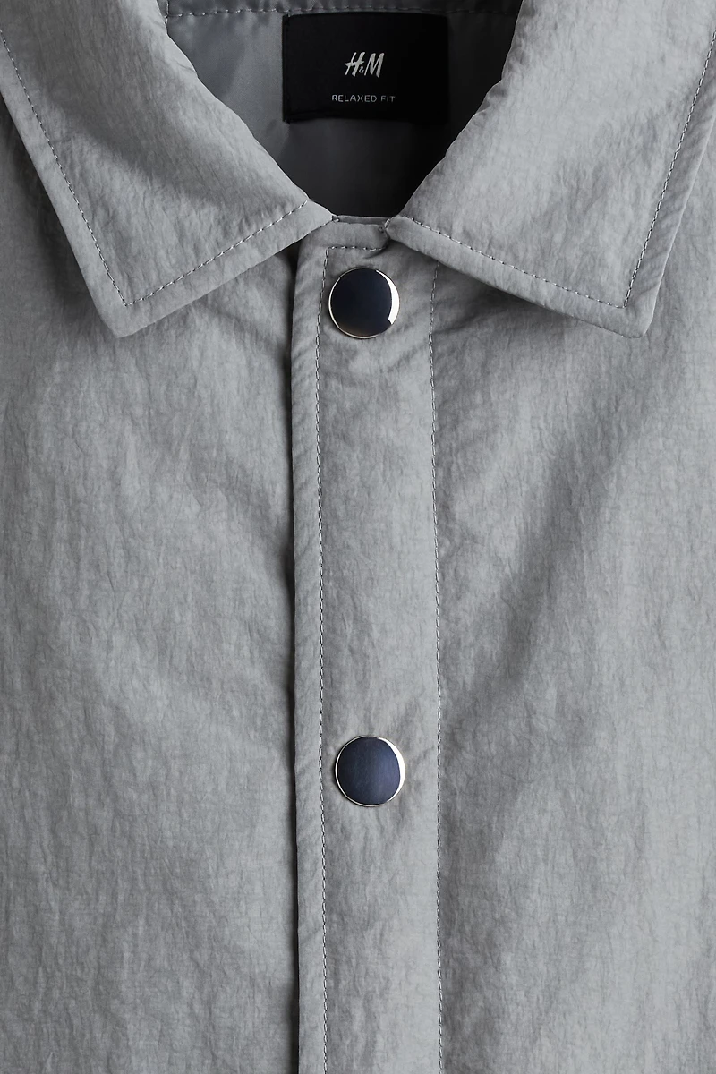 Relaxed-Fit Padded Nylon Overshirt
