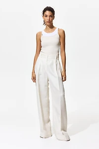 Haut en microfibre avec bretelles fines