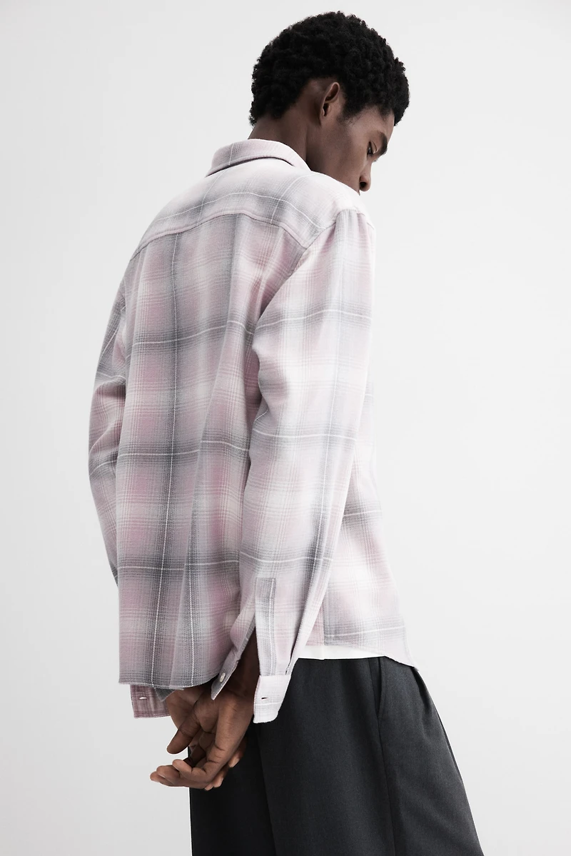 Loose-Fit Flannel Shirt