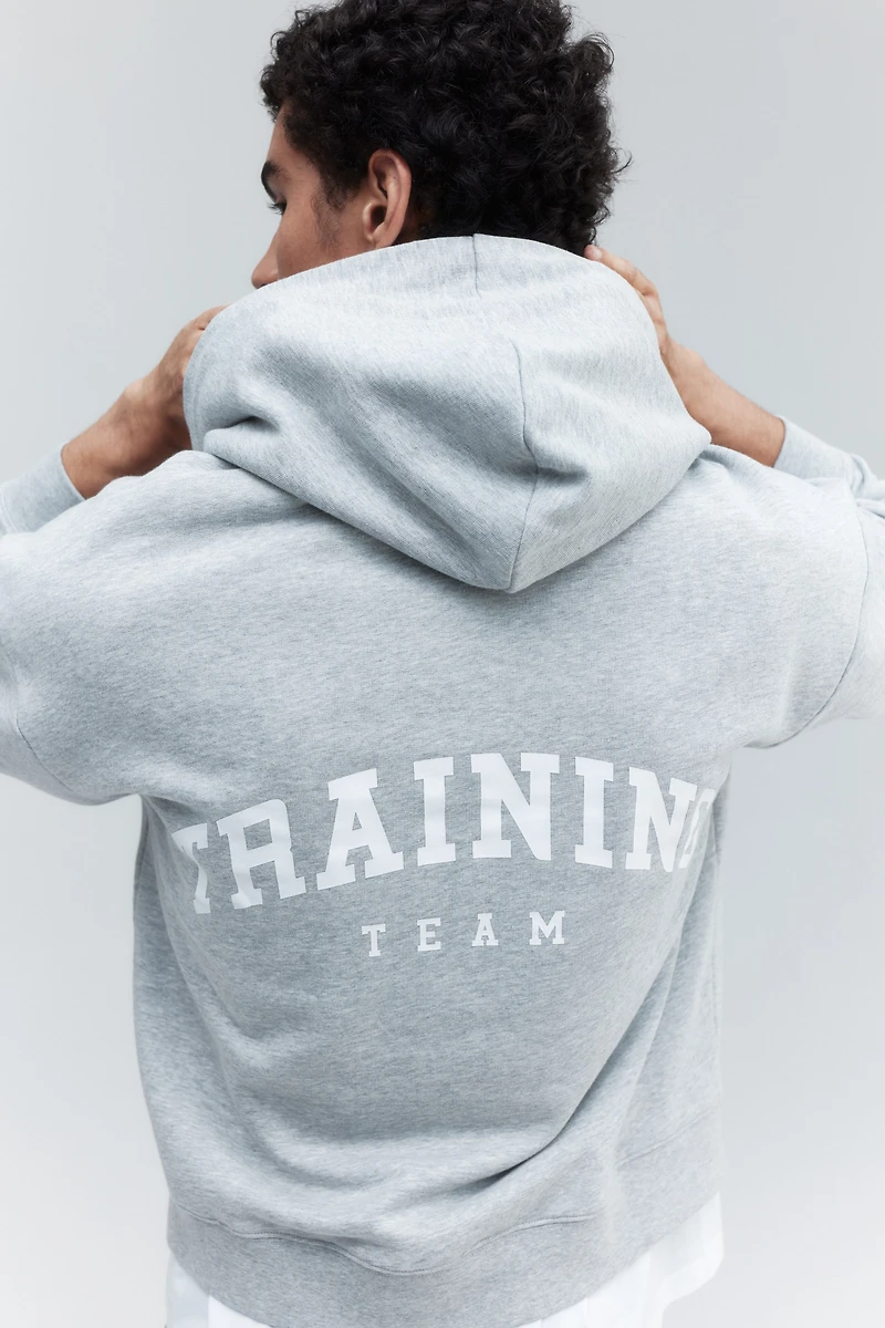 Oversized Fit Sports Hoodie