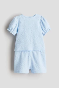 2-Piece Jacquard-Jersey Set