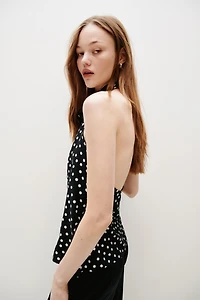 Haut à dos nu en viscose