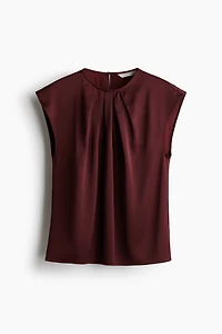 Pleat-Front Blouse