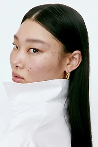 Tapered-Waist Cotton Shirt