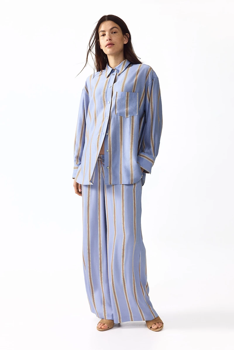 MAMA Wide-Leg Drawstring Pants