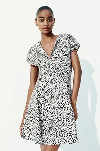Button-Front Cotton Dress