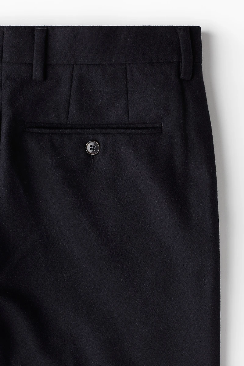 Slim Fit Wool-Blend Pants