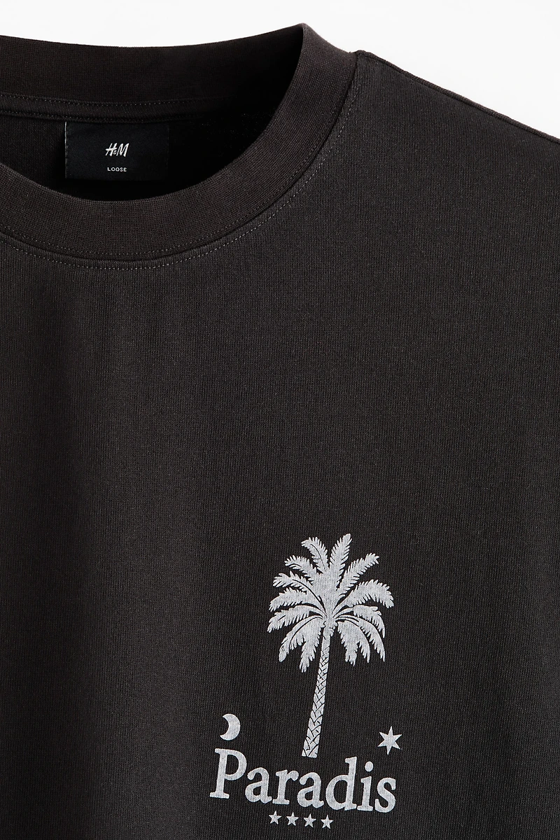 Relaxed-Fit Printed Cotton T-Shirt