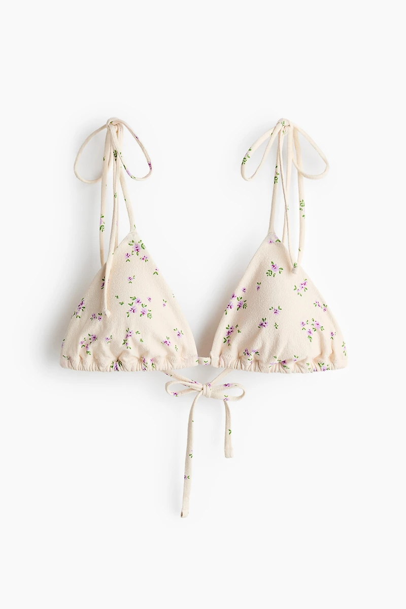 Haut de maillot triangulaire coussiné