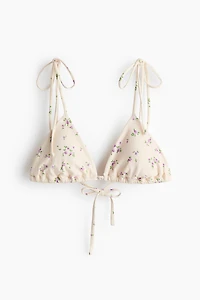 Haut de maillot triangulaire coussiné