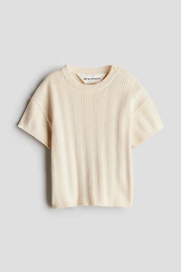 Rib-Knit T-Shirt