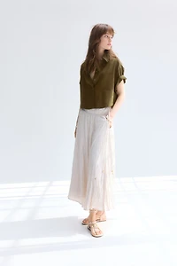 Linen-Blend Shirt