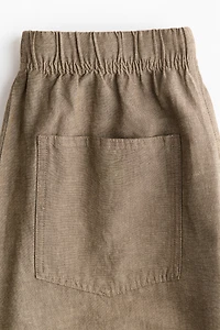 Straight-Leg Drawstring Pants