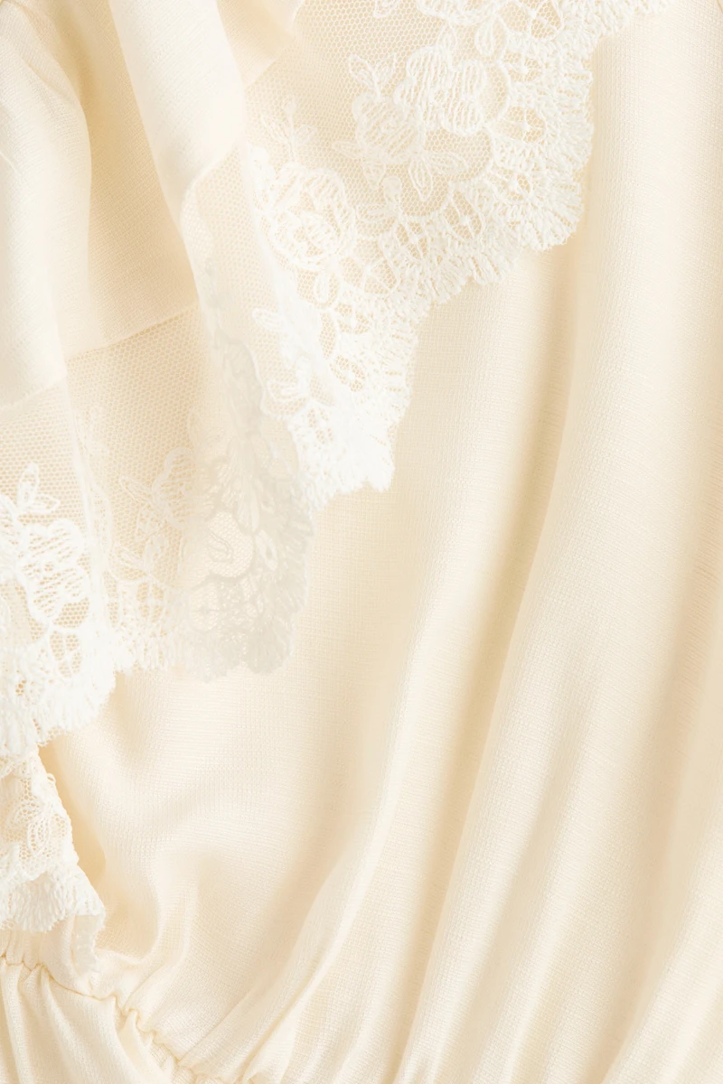 Flounced Peplum Blouse