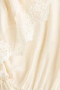 Flounced Peplum Blouse