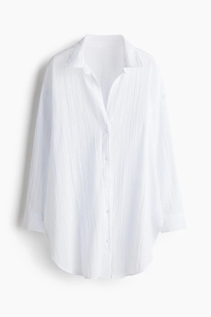 Longue chemise en coton