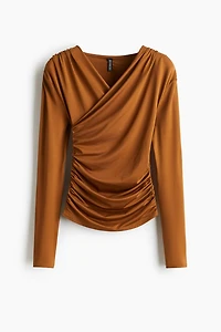 Haut en jersey à effet drapé