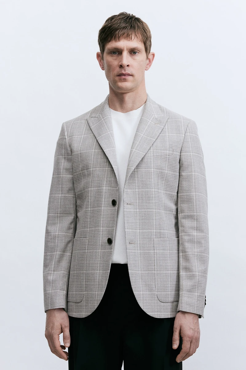 Regular-Fit Single-Breasted Jacket