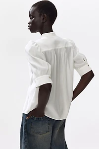 Puff-Sleeved Blouse