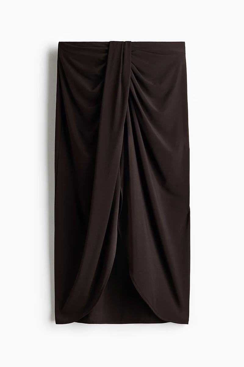 Draped Jersey Skirt