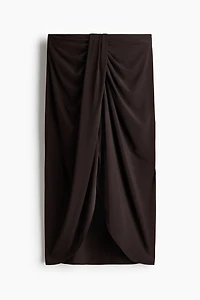Draped Jersey Skirt
