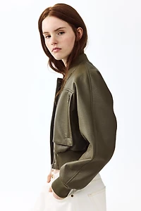 Coated Bomber Jacket