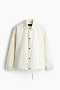 Regular Fit Canvas Coach Jacket