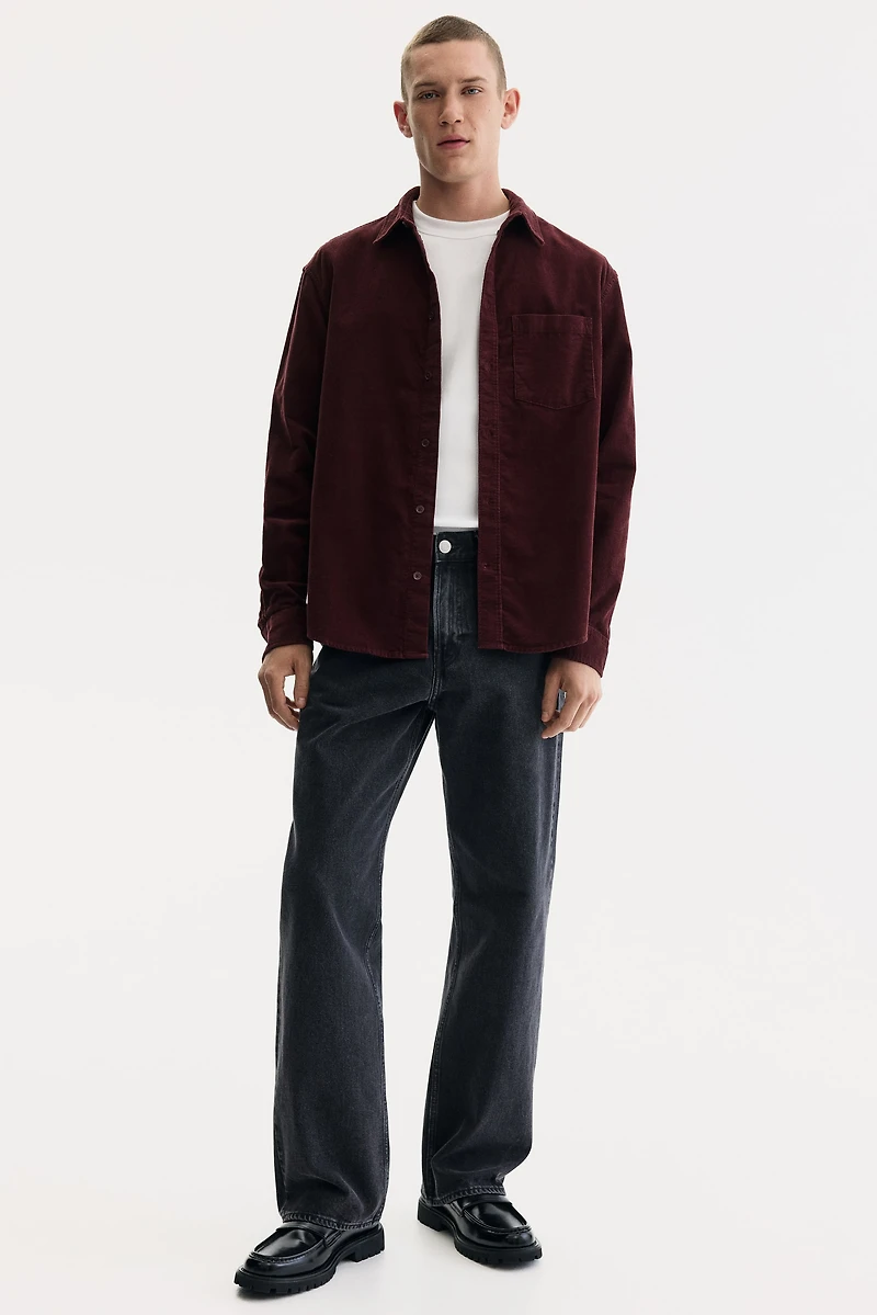 Regular-Fit Corduroy Shirt