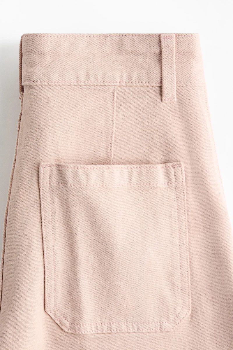 Wide High Ankle Jeans