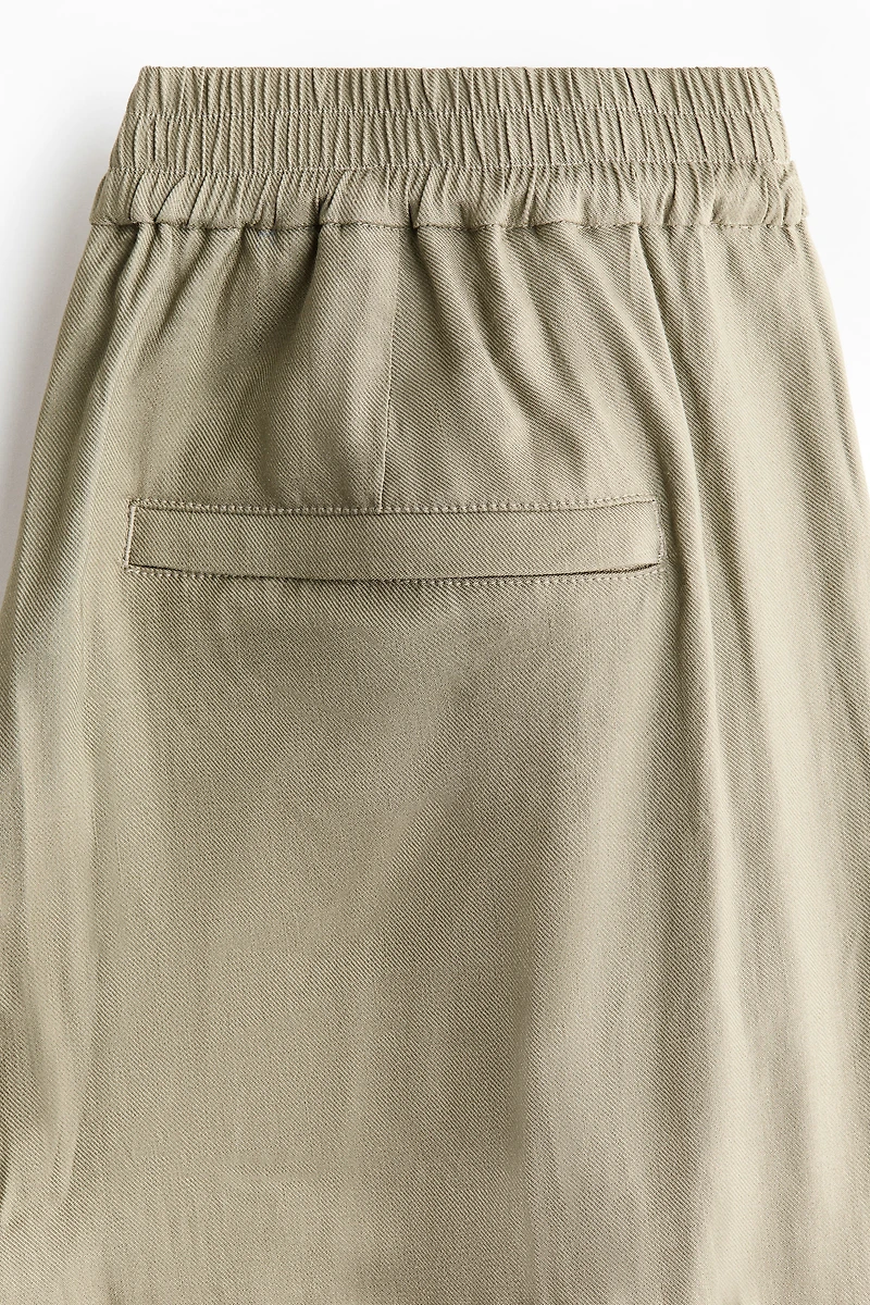 Easy Care Loose-Fit Linen-Blend Pants