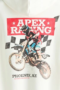 Loose Fit Printed Hoodie