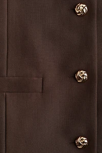 Button-Front Dress
