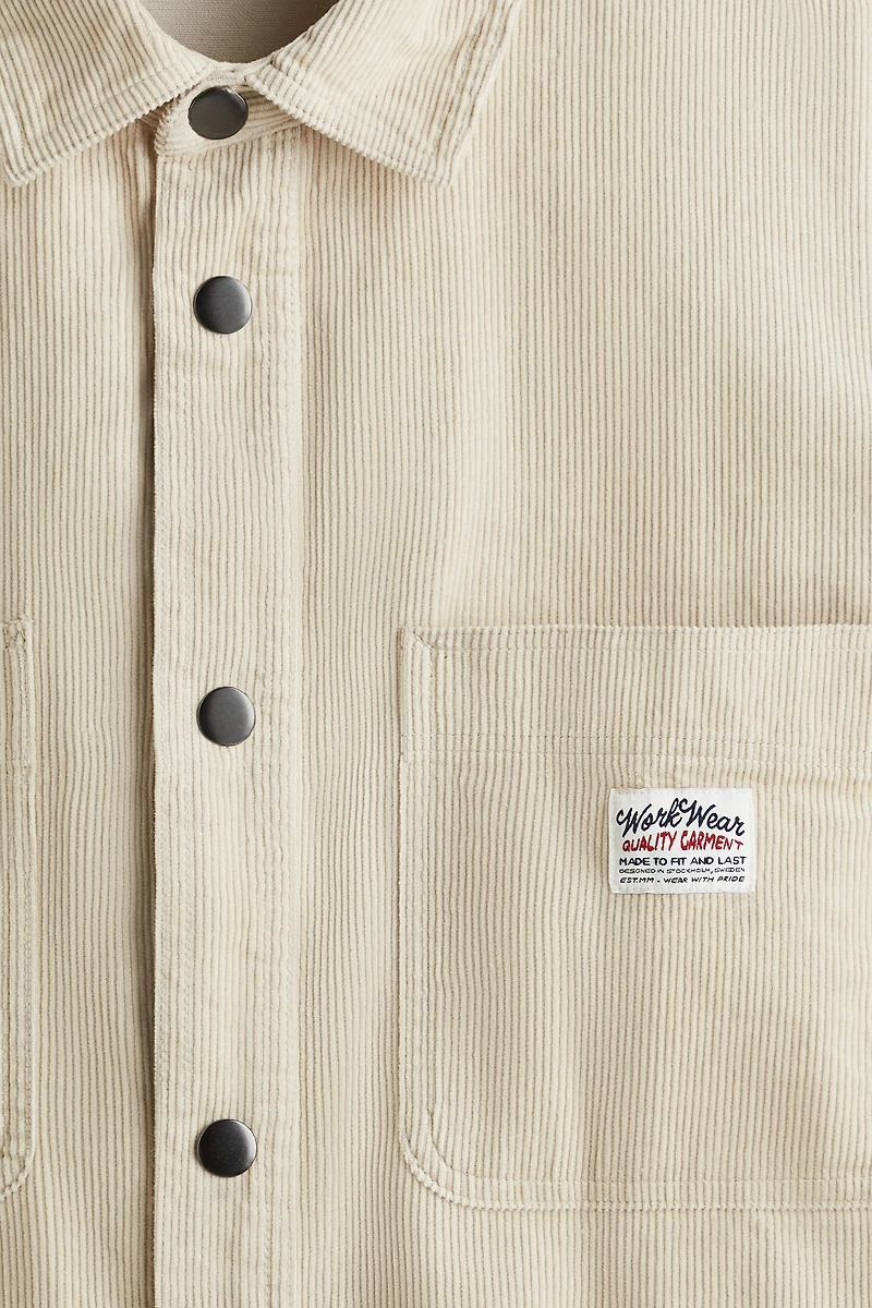 Oversized Cotton Corduroy Shirt