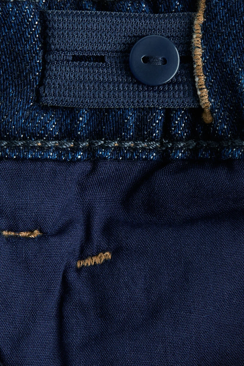 Tapered Cotton-blend Jeans