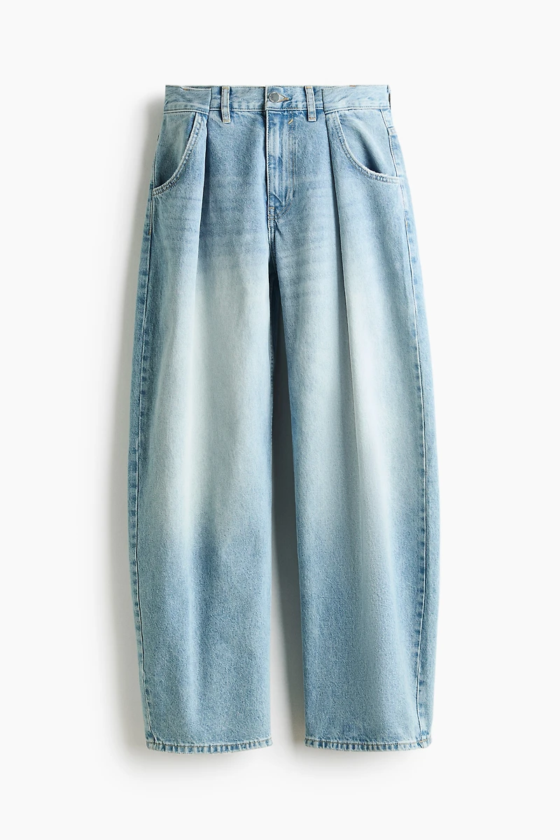 Barrel-Leg High-Waist Jeans