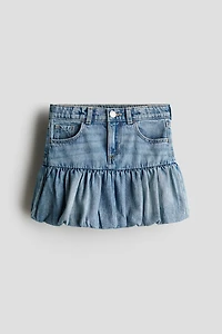 Denim Balloon Skirt