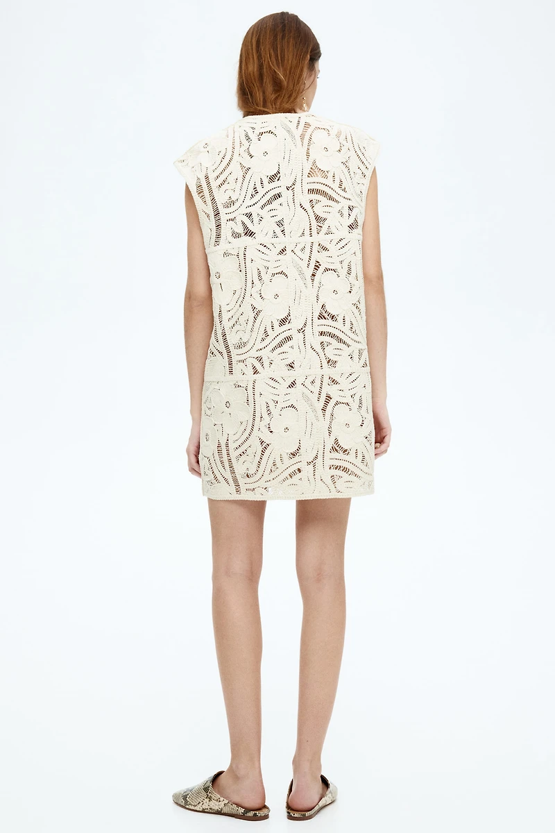 Crochet-Look Dress