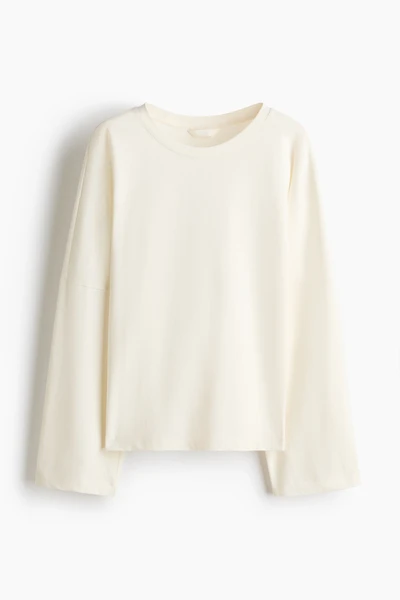 Long-Sleeved Cotton Top