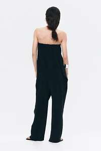Combinaison pantalon bandeau avec détail à nouer