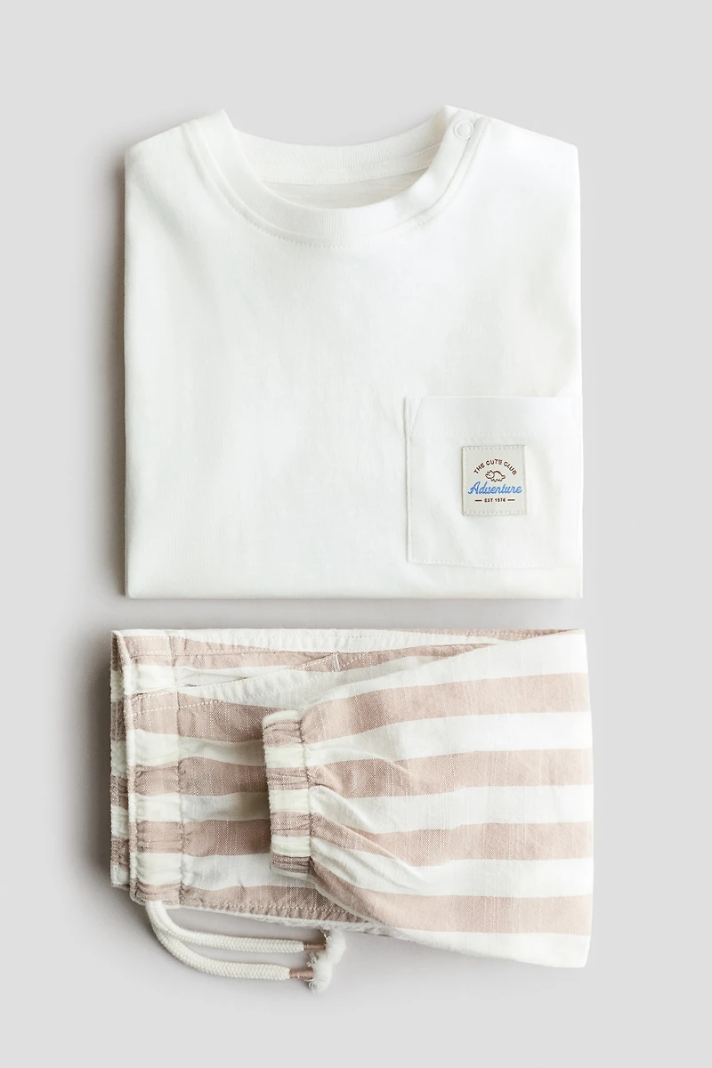 Ensemble 2 pièces en lin mélangé