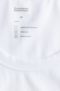 Camisole côtelé rafraîchissante près du corps