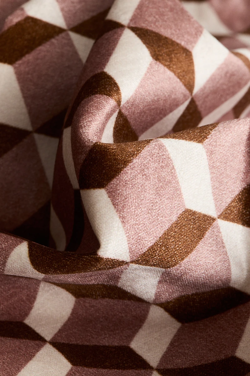 Patterned Velvet Cushion Cover