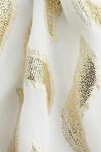 Jacquard-Weave Off-the-Shoulder Dress