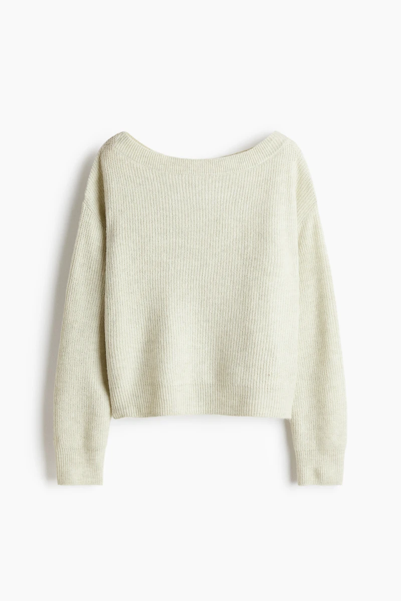 Boat-Neck Sweater