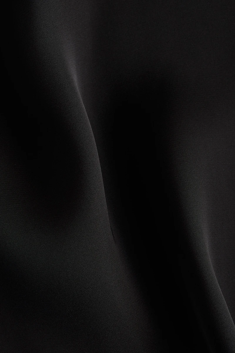 Lace-Trimmed Satin Nightgown