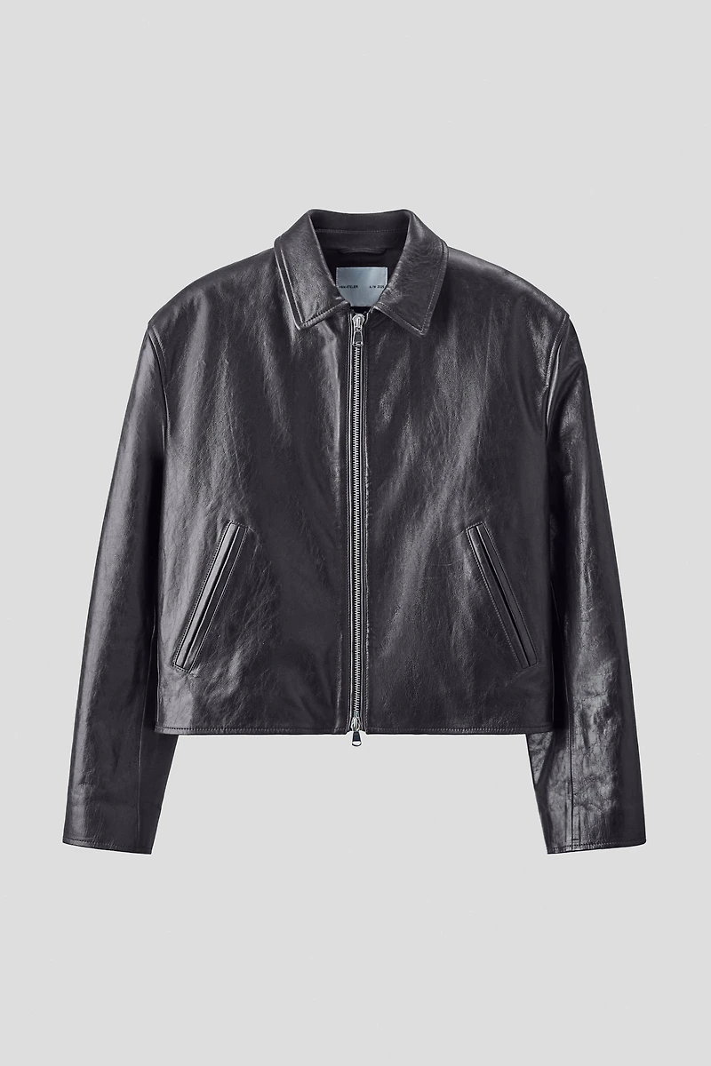 Boxy Leather Jacket
