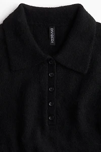 Fine-Knit Polo Dress