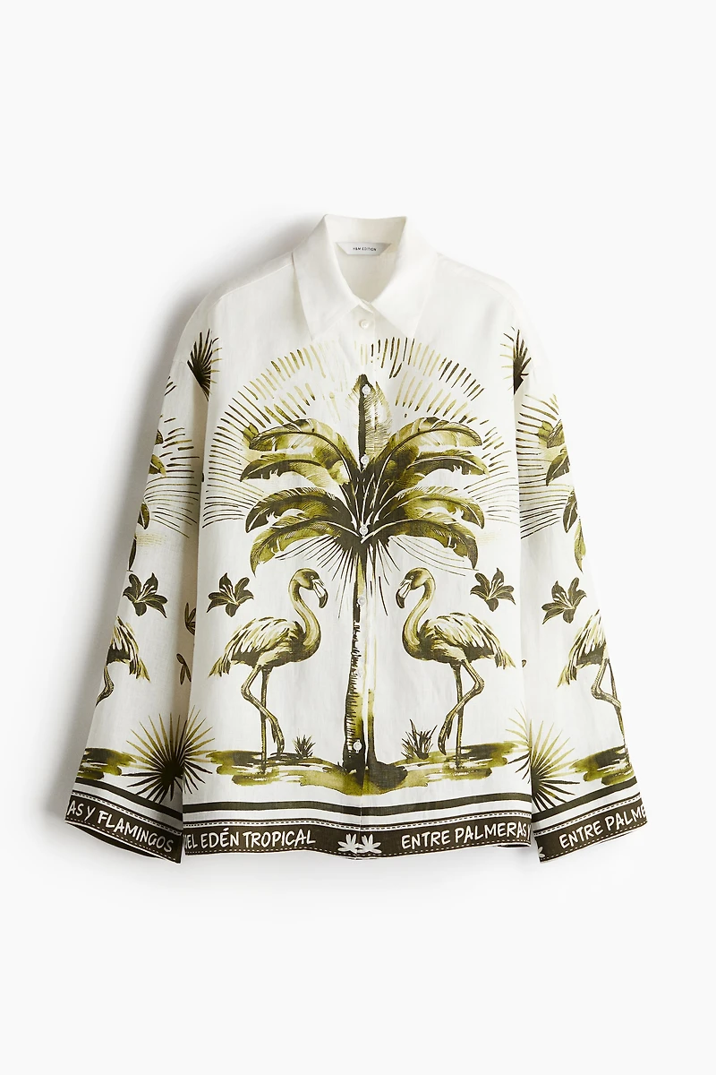 Printed Linen Shirt